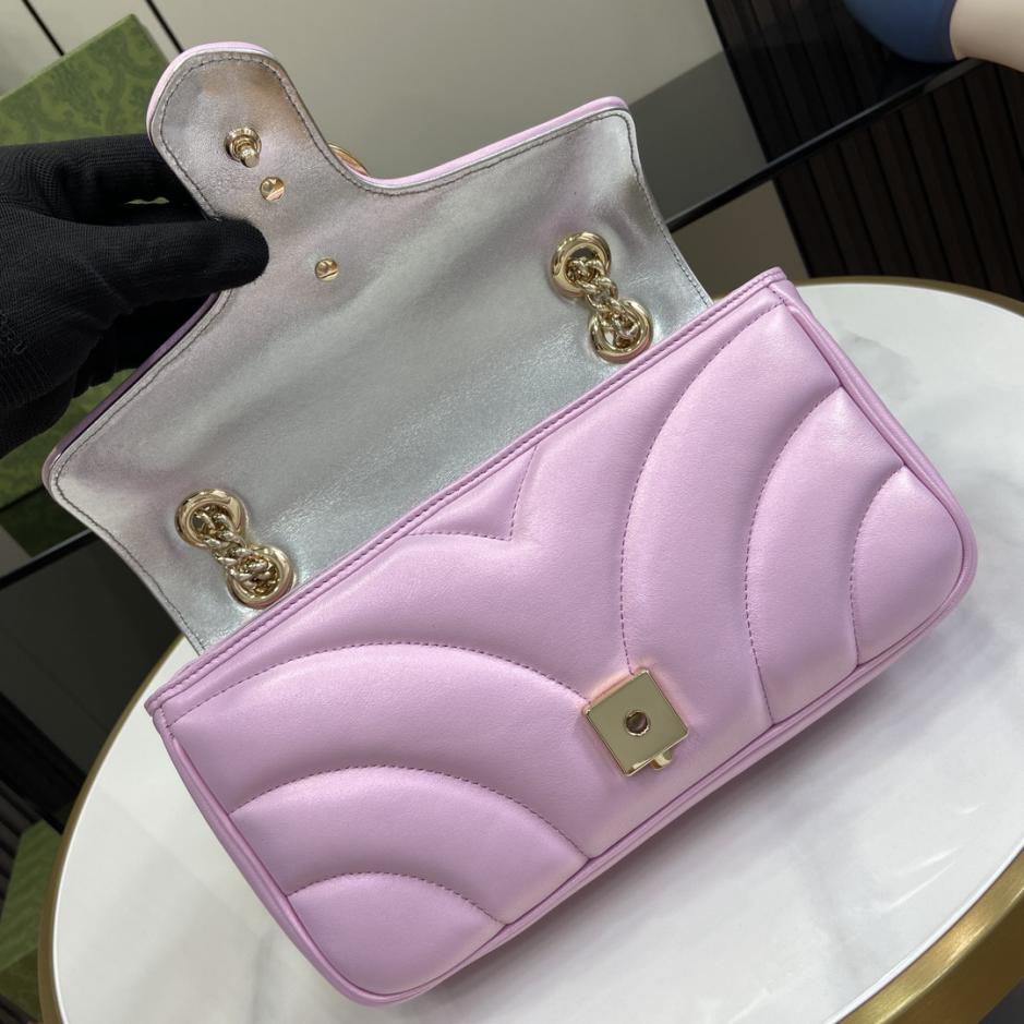 Con set completo di confezione originale in scatola verde Borsa a tracolla media serie Gucci Marmont