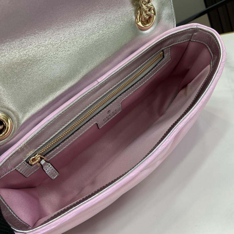 Con set completo di confezione originale in scatola verde Borsa a tracolla media serie Gucci Marmont