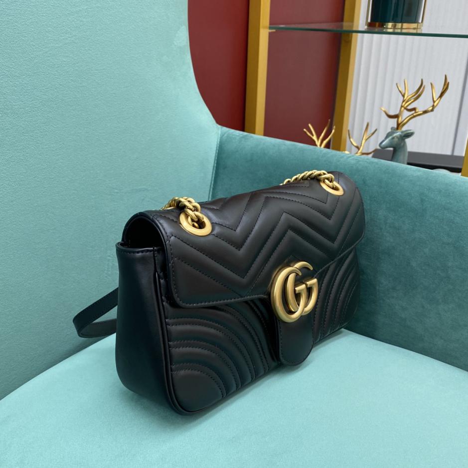 BORSA A SPALLA GG MARMONT MEDIA METELASSE' BLACK