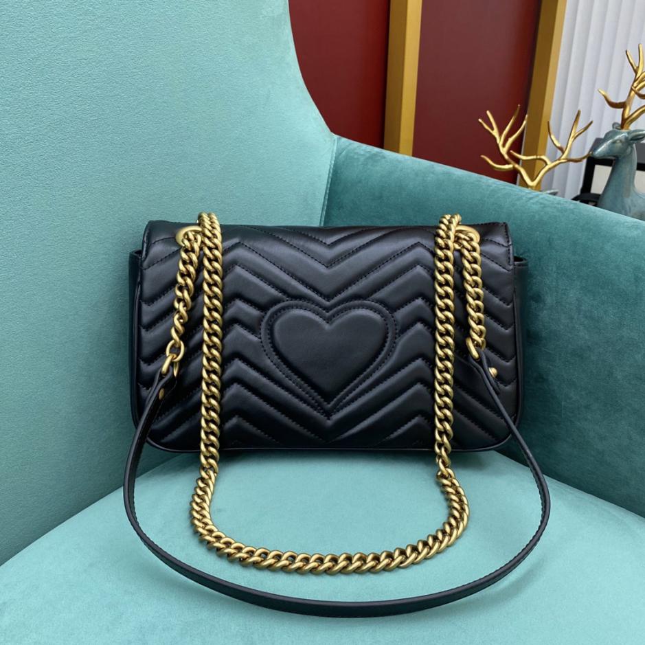 BORSA A SPALLA GG MARMONT MEDIA METELASSE' BLACK