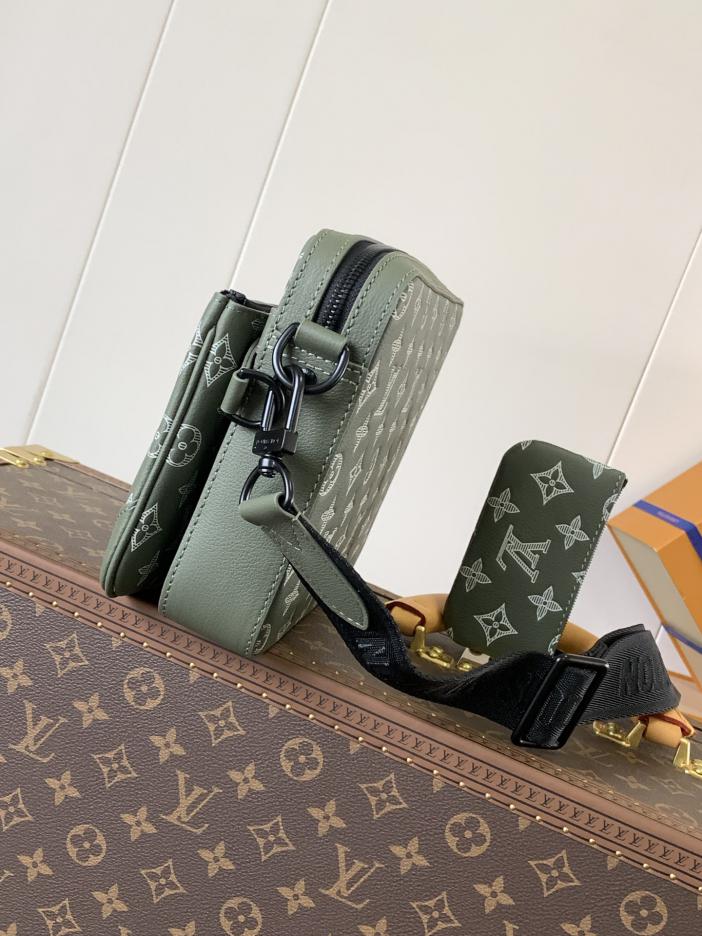 Louis Vuitton top chip di transcodifica dell’ordine originale nuovo set di borse da uomo in tre pezzi Borsa a tracolla Trio