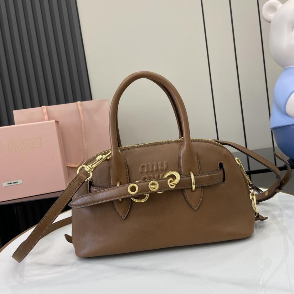 Con set completo di confezioni originali da banco” MIU MIU nuova popolare borsa da bowling