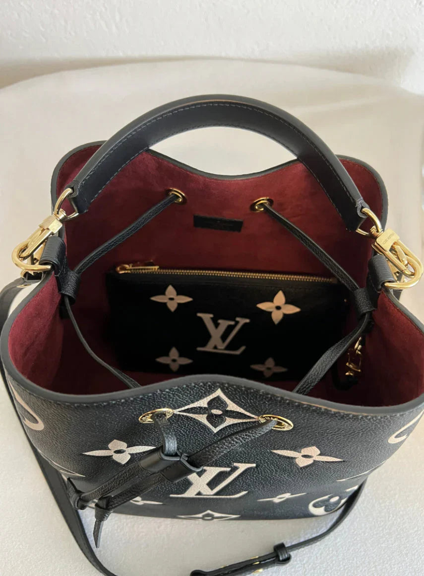 LV NeòNoè MM in Pelle Monogram Giant - Nero