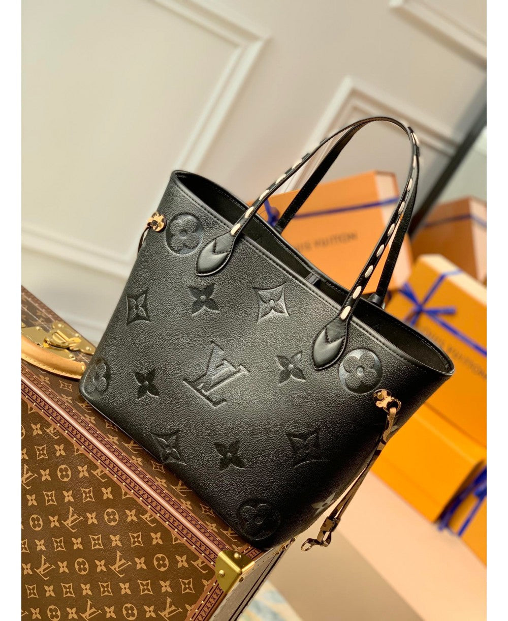 Louis Vuitton Neverfull MM Wild at Heart in Pelle