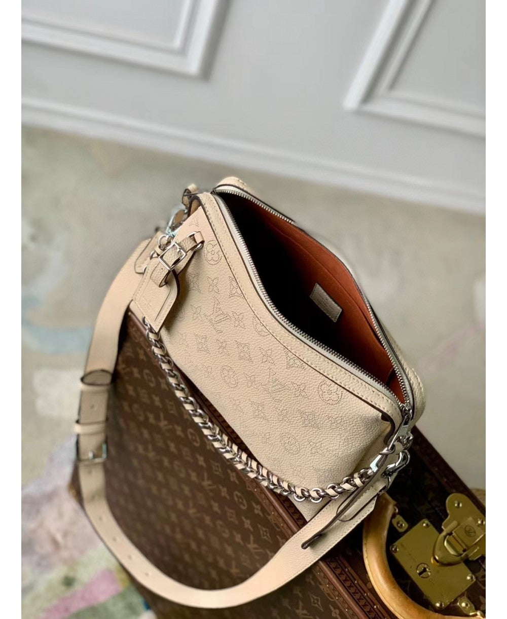 LV Hand It All PM in Pelle Mahina - Beige Crema